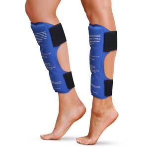 lot 4037 image: Shin Splint Ice Packs, HSA and FSA Eligible Reusable Hot and Cold Therapy Wrap  Leg or Calf Pain Relief  Advanced Soft Gel Technology  Freezable and Microwavable  Running Injuries & Recovery