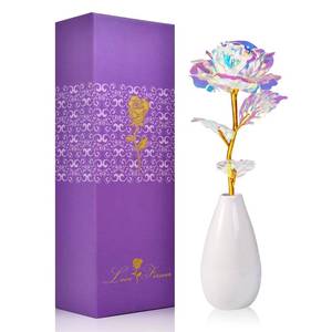 lot 4039 image: Tmacker Mothers Day Mom Gifts for Women Grandma - Artificial Rose Flowers with Vase Birthday Gifts for Mom Wife Her Valentines Day Anniversary Thanksgiving Wedding Christmas Galentines