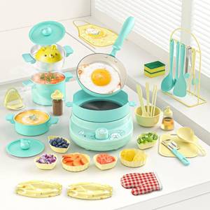 lot 5135 image: Gotoofun Kids Cooking Sets Real- Safe Mini Kitchen Set with Kids Knife Set for Real Food Making, Toddler Montessori Kitchen Playset for Girls Boys