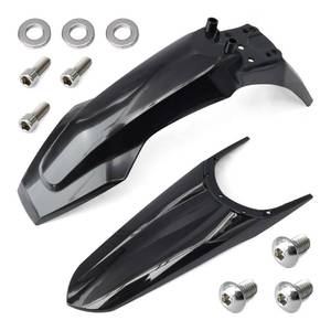 lot 5149 image: Esttlamer Electric Dirt Bike Front & Rear Fender Kit Compatible with Tuttio Soleil 01 E-Bike Mud Guard Assembly Replacement for Tutti Soleil01 Off-Road Motorcycle Mudguards, Black