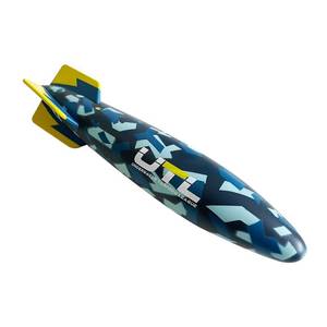 lot 6347 image: Underwater Torpedo League Official (UTL) Torpedo Glider Toy Torpedo Rocket Summer Camouflage Design 10 (Blue)