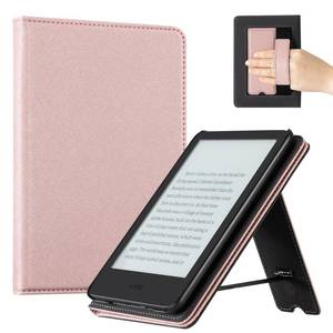 lot 6350 image: CoBak Case for 6 E-Reader - PU Leather Smart Cover with Auto SleepWake & Hand Strap, not Compatible with Kobo Clara,Rose Gold