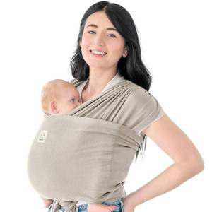 lot 6379 image: KeaBabies Baby Wrap Carrier Ring Sling - Easy to Wear, Adjustable D-Lite Baby Carrier Newborn to Toddler, Infant Carrying Shirt, Hands Free Bonding, Breathable Fabric Wearing Wrap (Stone Gray)