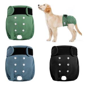 lot 6381 image: ZINGTERRA Reusable Female Dog Diapers 3Pack,Washable Diaper for Doggie,Highly Absorbent Dog Diaper,Adjustable Leakproof Puppy Diapers Skirt for Heat,Incontinence,Period Doggy Nappies M
