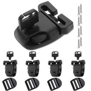 lot 6394 image: 4 Sets Spa Hot Tub Cover Clips Latch Replacement Kit Hot Tub Cover Latches Clip Lock for Cover Straps with Keys and Hardwares Accessories (4 Sets)