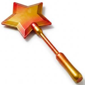 lot 6405 image: Nouysoc Star Wand Credit Card Holder, Credit Card Wand, Tap to Pay Wand for Retail Stores and Cafes, Red and Gold Color Design