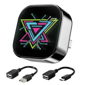 lot 6411 image: Ticarve 2-in-1 Wireless Apple CarPlay & Android Auto Adapter, Plug & Play CarPlay Wired to Wireless Adapter, Stable Auto-Connect, No Latency, iOS 10 & Android 11, USBUSB-C Extension Cable