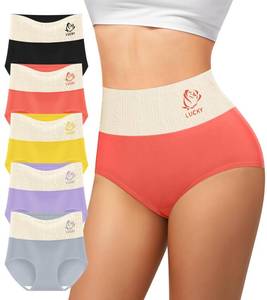 lot 6426 image: MIOTAN Womens Cotton Underwear High Waisted Tummy Control Top Postpartum Panties Pack Post Partum Moisture Wicking (Multicolor, XL)