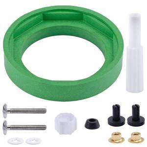 lot 6432 image: RAINGOWN Toilet Tank to Bowl Gasket Kit for American Standards Toilet Part Champion 4 AS738756-0070A, 3 Inch Toilet Tank Replacement Kit Includes Gasket & Bolt Kit with Handle