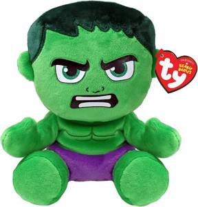 lot 6456 image: TY Beanie Babies Hulk (Soft Body) - 6, Green