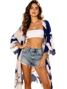 lot 6465 image: Breezy Lane Kimonos for Women Beach Coverup Bathing Suit Kimono Cardigan for Summer Travel Vacation Resort Wear size one size
