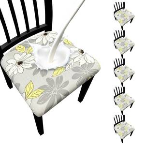 lot 6474 image: Fafua Waterproof Dining Chair Seat Covers Set of 6, Stretch Removable Dining Room Seat Covers for Dining Chairs, Kitchen, Hotel, Party