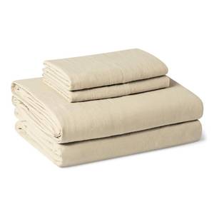 lot 9384 image: Amazon Basics Full Bed Sheet, 4-Piece Bedding Set, Double Brushed Microfiber, Ultra Soft, Easy Care, Beige