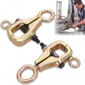 lot 9385 image: Flutesan 2 Pcs Auto Body Repair Pull Clamp 5 Ton Straight and 2 Ton Top 2-way Self-tightening Frame Pull Clamp for Car Vehicle Collision Body Repair Frame Straightening, Heavy-duty Chrome Steel