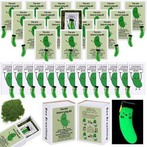 lot 9388 image: Wonderjune 24 Sets 2026 Graduation Pickle Gift Emotional Gifts Class of 2026 Bulk End of Year Gift for Student Mini Resin Glow in The Dark Pickle Desk Pet with Grad Hat