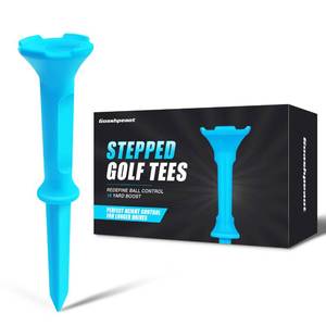 lot 10009 image: Goashpeaot Stepped Golf Tees, 110 Count Plastic Golf Tees, Fixed Tee Height Golf Tees with 4-Prong Top, 70 x 3-14 & 40 x 1-12, Sturdy Golf Tees for Drivers & Practice