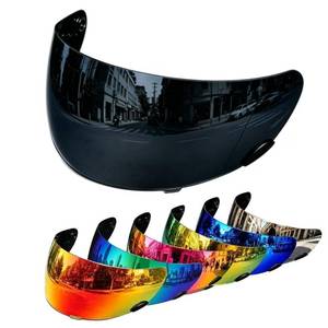 lot 10026 image: PSLER Qualifier Visor- Qualifier DLX Shatterproof Helmet Visor Motorcycle Face Shield Accessories Replacement for Bell QualifierStarVortexRS-1Revolver,Black