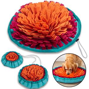 lot 10050 image: ABNIA Snuffle Mat for Dogs  Travel-Friendly Snuffle mat Encouraging Foraging  Dog Snuffle mat Crafted for Daily Enrichment  Dog sniff mat Feature for Slow Eating Habits (Rose Red Orange)