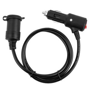 lot 10053 image: 3Ft Cigarette Lighter Extension Cord,16 AWG Heavy Duty 12V Extension Cord with 15A Built-in Fuse and LED Indicator,Universal Cigarette Lighter Extender for Car Refrigerator Phone