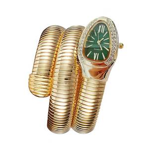 lot 10491 image: DGCZYXGL Snake Watches for Women, Snake Watch, Snake Shape Bangle Watches, Womens Dressing Snake Shape Bracelet Watch (G Green)