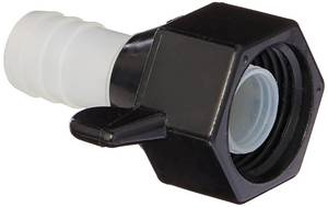 lot 10495 image: SHURFLO (244-2926 12 x 14 NPT x 12 Barb Straight Wingnut Swivel Adapter