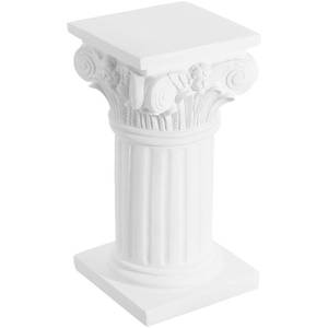 lot 11089 image: PRETYZOOM Roman Column Sculpture - White Resin Decorative Pillar for Home Wedding Photography and Events - Elegant Classical Design Statue for Decoration