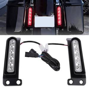 lot 11125 image: Bravema LED Filler Panel Lights Rear Fender Light Turn Signals Lamp Brake Tail Lights Fit for Harley Touring Electra Glide Ultra Limited Road King Road Glide 2014-2024(Black Housing Transparent Lens)