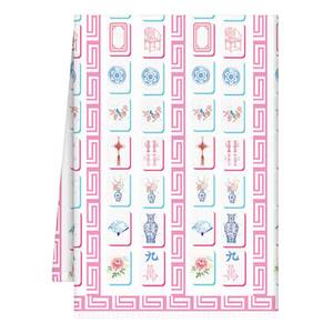 lot 12081 image: VISSTREE Mahjong Gifts Kitchen Towels, Mah Jong Dish Towels for Women, Mahjong Kitchen Players Lovers Dish Cloth Hand Towel for Home Cleaning Decoration Housewarming Gifts, 16x24 Inch