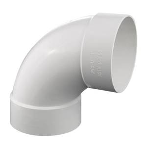 lot 12099 image: 2 PVC DWV Sanitary 90 ELBOW Bend for Drain Waste and Vent, PVC Pipe Fittings Connect Coupling Adapter white (2 Inches)