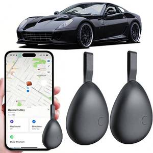 lot 12106 image: Mini GPS Tracker for Vehicles, Tracking Devices for Cars Hidden, No Subscription Car Tracker Work with Find My (iOS Only), Vehicle Tracker with Audio for Kids, Dogs, Key, Luggage, Bag (Black, 2 Pack)