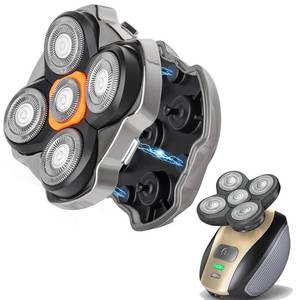lot 12149 image: YLOTVC Universal 5 Magnetic Shaver Replacement Blades Compatible with FREEBird SHPAVVER Wyklaus Head Shaver and Other BRAND