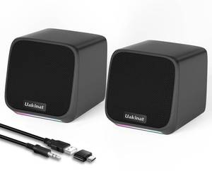 lot 12154 image: Computer Speakers for Desktop PC,Desktop Speakers,Small Computer Speakers USB Powered 3.5mm Aux Speaker