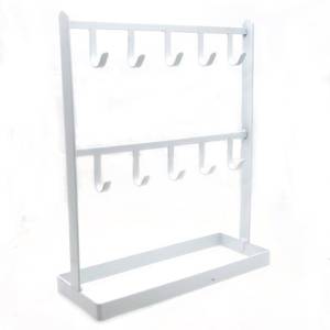 lot 14124 image: LXZ 1 PC Tabletop Hook Rack �� Jewelry Stand Holder �� White Hangers for Necklaces Keys Brace laces Ear Rings