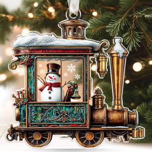 lot 14139 image: UMACVN Train Ornaments for Christmas Tree - Train Ornament - Gifts for Men, Boys, Kids, Lovers - Acrylic Ornament 2025