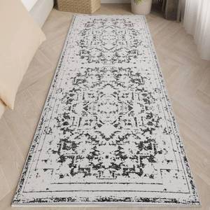 lot 18223 image: MATKIK Vintage Runner Rug Non Slip for Hallway Bathroom Kitchen 2x6 ft, Ultra Soft Boho Carpet Runner with Low Pile Design Machine Washable Runner Rugs for Entryway Laundry Living Room (Black, 2x6)