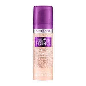 lot 18227 image: Covergirl Simply Ageless Skin Perfector Essence Foundation, 10 Fair, Tinted Skincare Makeup Hybrid, Sheer Tint, Radiant Finish, Glowy Finish, Vegan Formula, 1.0oz