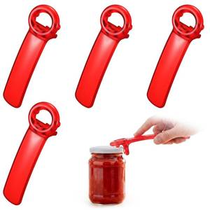 lot 18262 image: Acellegic 4 Pcs Jar Lid Opener, Plastic Jar Lid Openers for Seniors with Arthritis, Weak Hands, Carpal Tunnel Sufferers, Can Bottle Opener Gripper Bottle Openers Kitchen Accessories Easy Grip Tool