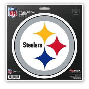 lot 18274 image: FANMATS 62619 Pittsburgh Steelers Large Decal Sticker, 8x8