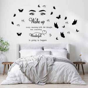 lot 18275 image: STNRST-IN Inspirational Stickers, Positive Removable Wall Decals Glow in The Dark, Motivational Wall Decor Letter Quotes, Wall Stickers for Bedroom Living Room Home Office School Classroom(Green)