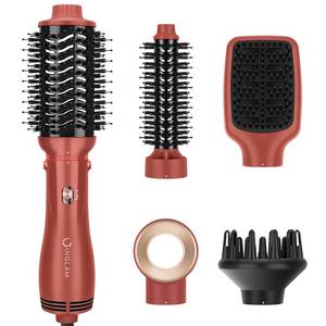 lot 19726 image: IG INGLAM Blow Dryer Brush Set, 5-in-1 Multi-Styler for Drying, Salon Blowouts, Smooth Curls, Sleek Styles, Ionic Hot Air Brush with Soft Tufts & Nylon Bristles for Frizz-Free Hair, Strawberry Bronze