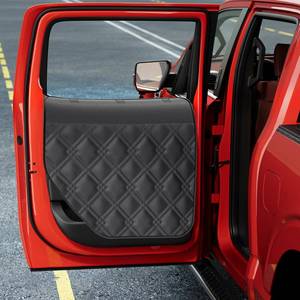 lot 19729 image: Surfcabin Dog Car Door Protector �� 20% Larger Design for Trucks & Large SUVs, 2 Packs PU Material Thickened Waterproof Door Panel Covers, Protects Doors from Dog Scratching