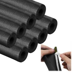 lot 19738 image: 8 Pack Pipe Insulation Foam Tube, 34 Self Adhesive Pre Slit Foam Pipe Covers Polyethylene with Double Sided Tape for Spigot, Winter Outside Pipes, Water Heater Pipes Freeze Protection