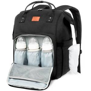 lot 20064 image: KeaBabies Baby Diaper Bag Backpack - Large Baby Bag for Boys, Girls, Waterproof Multi Function Travel Diaper Backpack with Changing Pad, Durable Travel Essentials for Moms and Dads (Trendy Black)