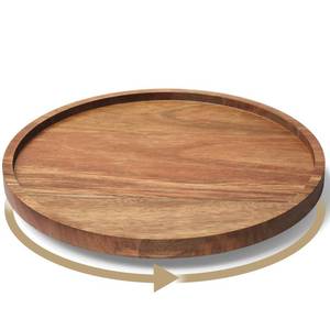 lot 20081 image: VERTORGAN Lazy Susan Organizer for Kitchen, Acacia Wood Turntable for Cabinet, Pantry, Table, Countertop, Vanity, Spice Rack��Medium��