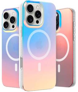 lot 20096 image: LONLI Hue for iPhone 16 Pro Max Case �� Dynamic PrismGlow Color-Shift Iridescent Phone Cover, Slim Shock-Absorbing, Compatible with MagSafe & Magnetic Wireless Charging