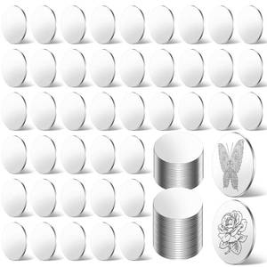 lot 20115 image: Yaocom 300 Pcs Stainless Steel Disc, Blank Metal Strike Round Plates for Crafts Blank Coins for Crafts Metal Stamping and DIY Jewelry Making,19 Gauge Thickness(1 Inch)