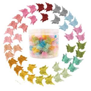 lot 20129 image: Glitter Mini Butterfly Hair Claw Clips, 50 pcs Sparkly Colorful Hair Accessories for Girls and Women - 90s Y2K Cute, Small, Tiny Clip in 10 Assorted Colors (Jelly color) (Jelly color)