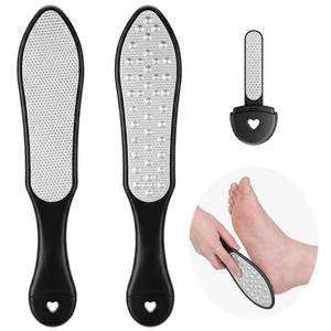 lot 20130 image: 3 in 1 Foot File Callus Remover Double Sided Stainless Pedicure File Coarse and Fine Sides Heel Scraper for Heels Calluses, Dead Skin, Filing Nails