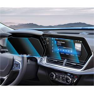 lot 20137 image: For 2024 2025 2026 Chevrolet Trailblazer Screen Protector - (2PCS) 9H HD Tempered Glass - Chevy Trailblazer (LS, LT, Activ, RS) 11 Inch Touchscreen & 8 Inch Instrument Accessories