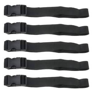 lot 20146 image: S SYDIEN 5Pcs Black Nylon Strap 1 x 47 (3.9ft) Buckle Straps with Quick Release Adjustable Straps with Buckles, Tie Down Strap for Backpacking, Outdoor Activities